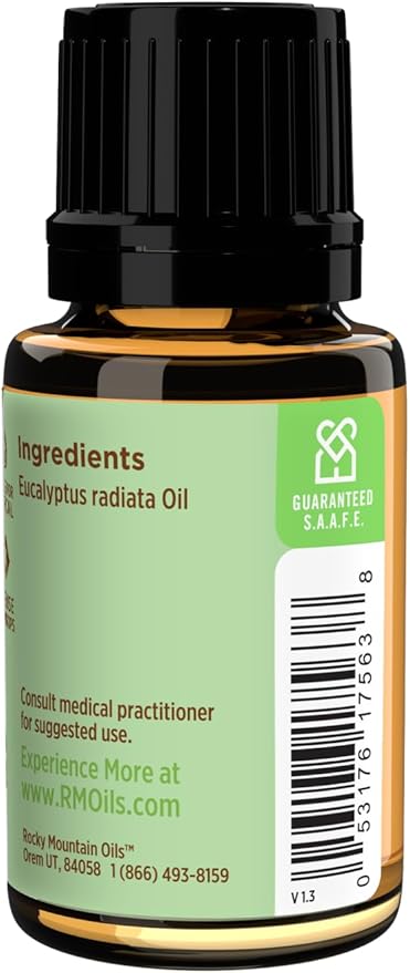 Rocky Mountain Oils Eucalyptus Radiata Essential Oil - Aromatherapy Essential Oils for Diffuser, Topical, and Home - 15ml