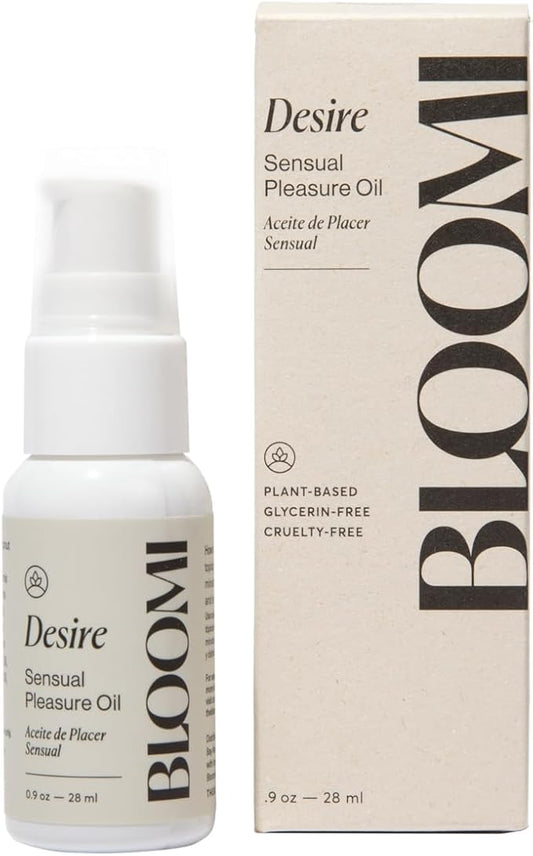 Bloomi Desire Body Oil, 0.9oz – Lightweight Fragrance-Free Massage Oil for Relaxation, Soothing Skincare, and Moisturizing Therapy – Vegan Formula with Natural Ingredients (1)