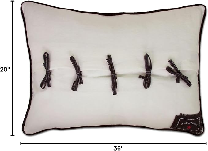 Catstudio Mexico Hand-Guided Machine Embroidered Decorative Throw Pillow