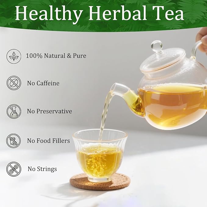 Astragalus, Goji berry, Chrysanthemum Natural herbal tea for stomach health. Kidney Health, Roasted Detox Herbal Tea. Support Digestion & Boost Immune System, Caffeine Free. (1 Pack/50 Bags)