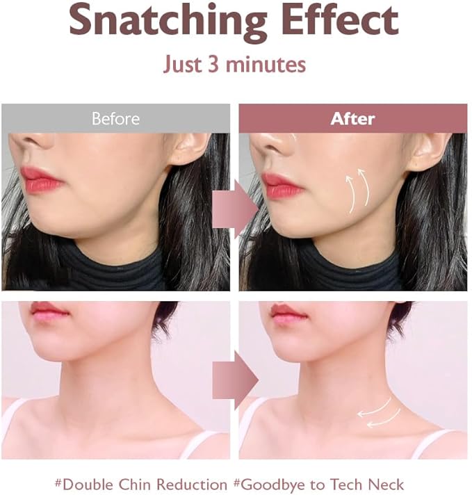 MILKTOUCH Face Lifting Ceramic Pink Gua Sha - Double Chin Lift, Muscle Relief Massage Tool for Face and Body, Korean Self Care Gua Sha