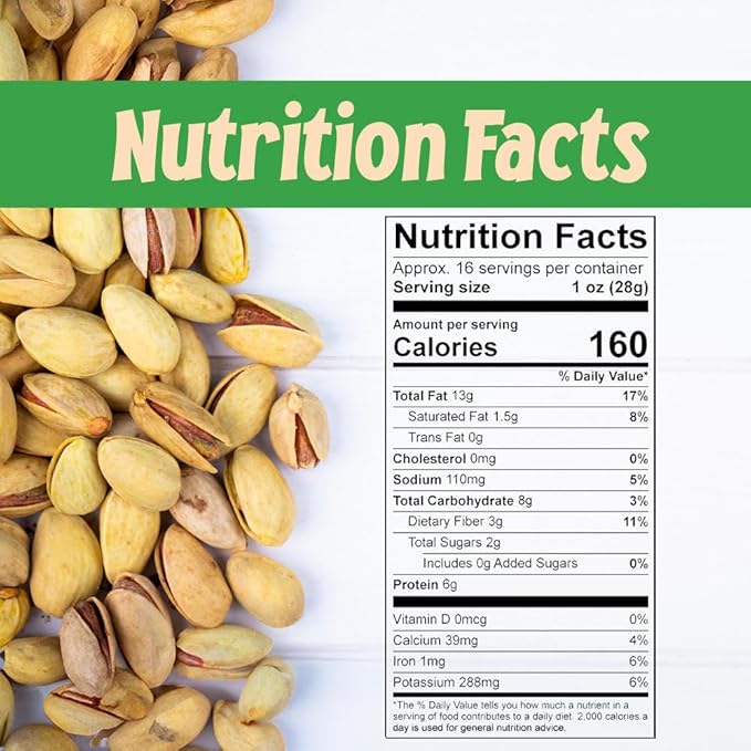 Sincerely Nuts Large Pistachios Roasted Unsalted in Shell 3 LB Bag Healthy Snack Food Great for Cooking Source of Fiber, Protein, Vitamins Minerals Gourmet Kosher Gluten Free