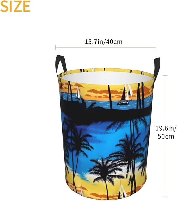 Laundry Basket Set Up Collapsible Large Capacity, Dirty Clothes Basket Durable Lightweight Hamper With Handles Ideal For Clothes,Toys Home OrganizationSize19.6in X 15.7,in63L