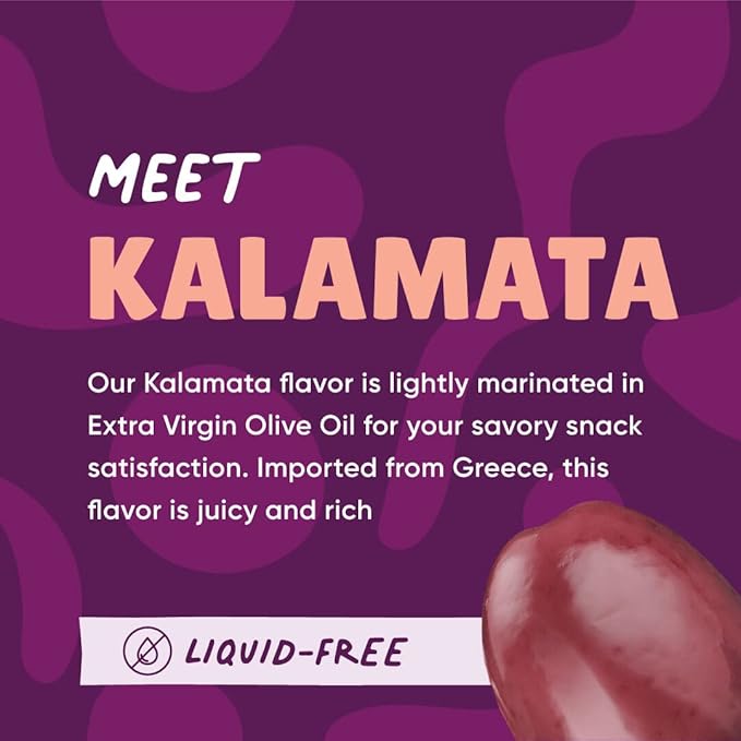 Freestyle Snacks Olive Snack Packs - Fresh Pitted Kalamata & Green Olives, Jumbo-Sized, Grown in Greece, Salty Snack, All Natural, Non-GMO, Paleo, Sugar-Free, Keto Snacks - Variety Pack, 4oz (3 Pack)