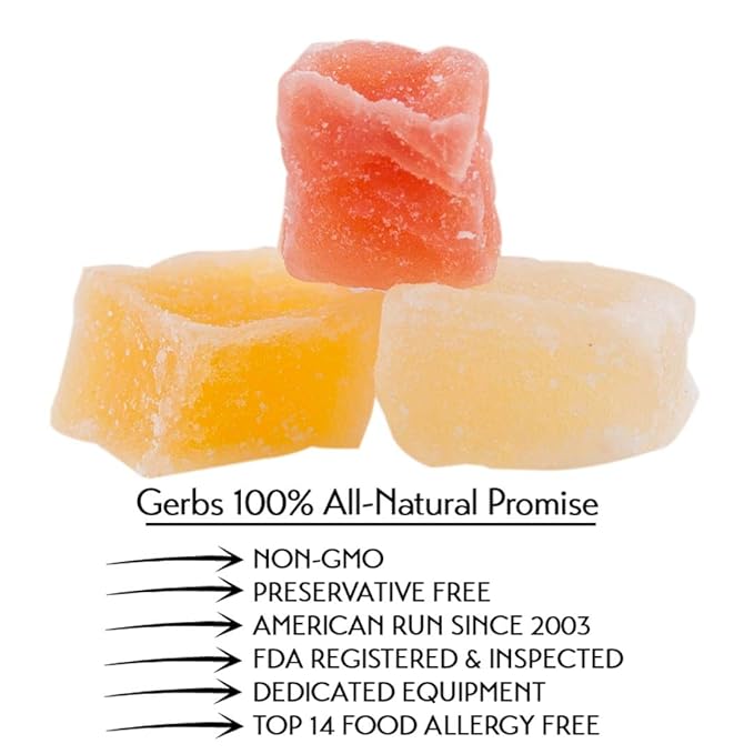 Gerbs Tropical Dried Fruit Snack Mix 4 lbs. | Unsulfured, No Additives, Resealable Bag | Lightly Sweet & Juicy Blend | Top 14 Allergen-Free