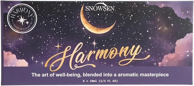 Essential Oil Blends, Harmony Essential Oil Set - Breathe, Sweet Dream, Relax, Happy, Focus, Air Freshening, Essential Oils for Diffusers for Home, Candle Making, Freshie Scents, Aromatherapy