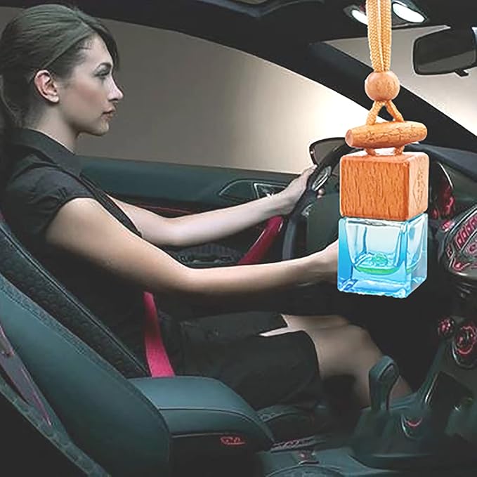 Car Air Freshener 8ml Automotive Scents | Long-Lasting Keep Fragrance | Auto Hanging Diffuser Bottles | Remove Odor Fresh Air Home Deodorizer (1pcs,Tranquil Girl)