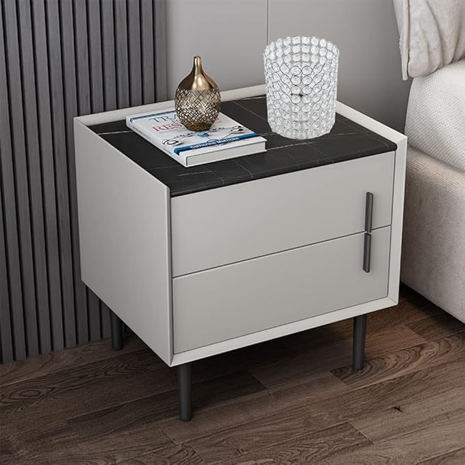 Crystal Lamp, FLoodoor Silver Lampshade K9 Crystal Table Lamp, Modern Style Decorative Bedside Table Lamp, Suitable for Bedroom, Bedside, Living Room, Bookcase (with Plug)