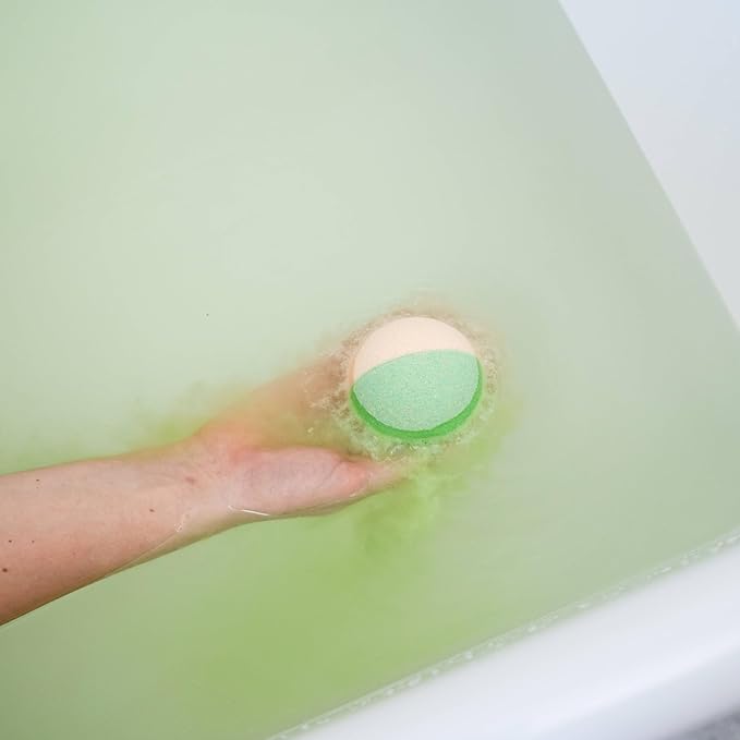 ANIHANA Bath Bomb with Coconut Oil, Paraben Free, Hand-Crafted Luxury Fizzers, Refreshing Grapefruit & Lime Scent, 6.3 oz