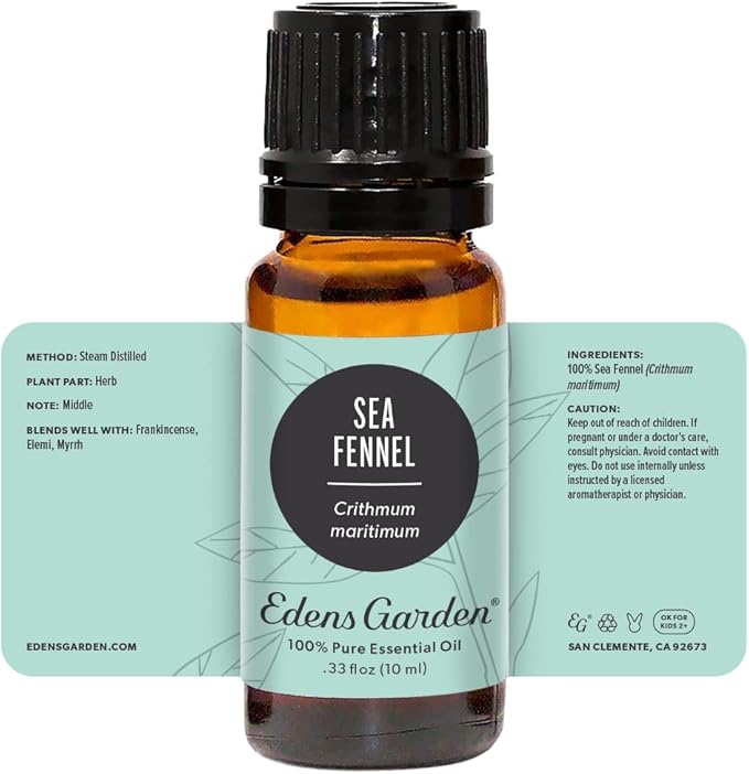 Edens Garden Sea Fennel Essential Oil- 100% Pure Premium Grade, Undiluted, Natural, Therapeutic, Aromatherapy, The Best for Diffuser, Skin, Face, Hair 10 ml (.33 fl oz)