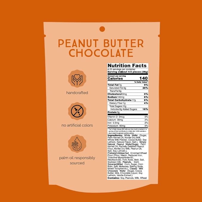 Chunk Nibbles Variety Snack Pack - S'mores, Vanilla, & Peanut Butter Chocolate Clusters - Gourmet Sweet & Salty Treat - Handcrafted, No Artificial Colors - 4.25oz Resealable Pouch (3 Pack)