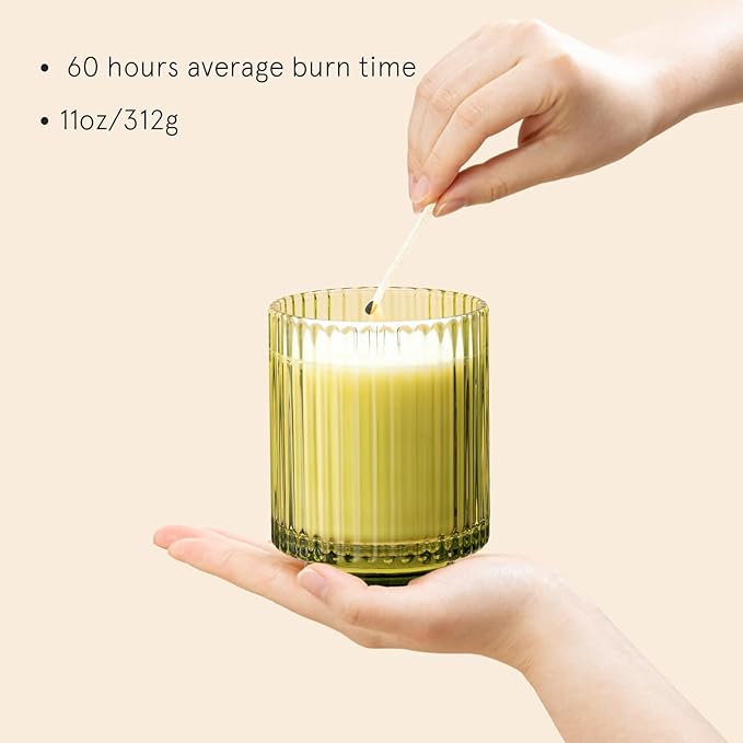 LA JOLIE MUSE Fir & Cedarwood Candle, Scented Candles for Home, Holiday Candle Gifts for Women&Men, Natural Soy Candles, Luxury Jar Candle, Starlit Golden Fir, 11oz