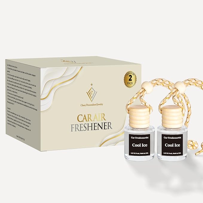 Car Air Freshener Hanging, Essential Oil Diffuser for Car, Car Air Freshener Cute, Long Lasting Air Freshener for Car, air Fresheners for Women, Air Diffusers, Made in USA