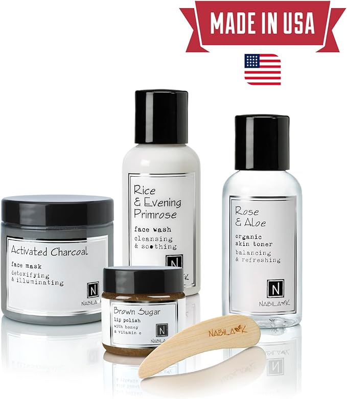 Organic Chamomile Bath Salts by Nabila K - Dead Sea Salt & Epsom Salt Scrub & Soak - Exfoliates & Hydrates Skin, Botanical Essential Oils - Bubble Bath Accessories for All Skins Types, 8 oz