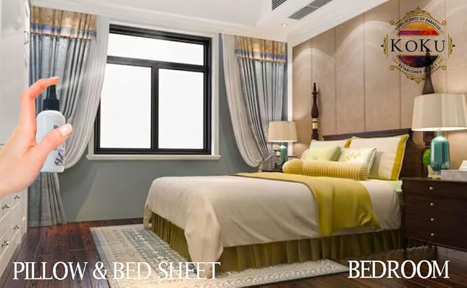 Lavender Vanilla Air Freshener - Room Spray - Odor Eliminator - Deodorizer - Car Air Freshener - Home Spray - Linen Spray - Fabric Refresher - None Toxic - Alcohol Free - Made in USA (4 Oz)