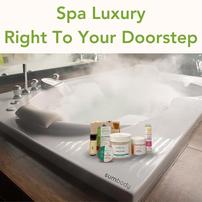 Sumbody Self Care Gifts 6pc Aromatherapy Body Care Set USA Made Women Men Teens Happy Birthday Box Spa Gift Basket Holiday Christmas Appreciation Vacation Essentials Bridal Shower Stocking Stuffer