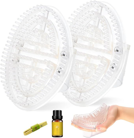 Meridian Brush Massage Body,Beauty Salon Professional Custom MeridianBrush Set,Meridian Pressure Brushes,Full Body Massages Brush with Essential Oil,Full Bodys Relaxation Comb Massage Tools (2 Set)