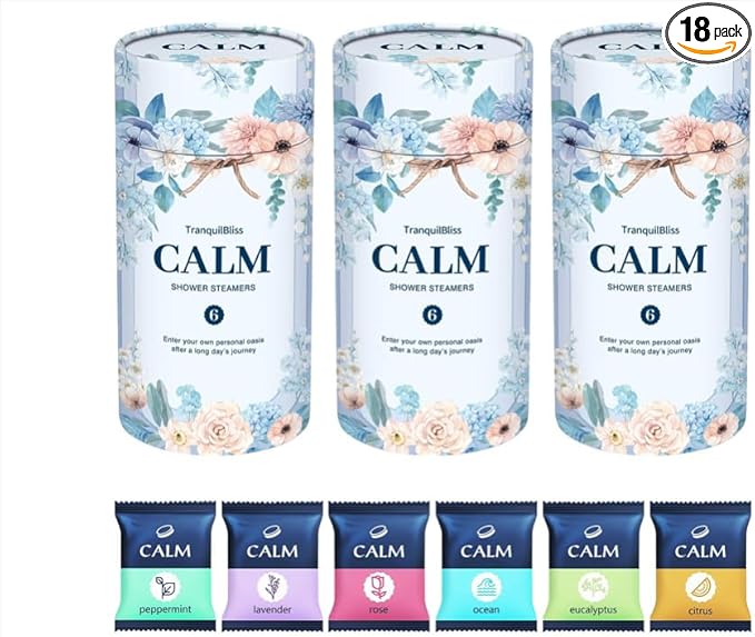 Shower Steamers 18 Count, Scented Shower Bombs with Organic & Natural Fragrance, Self-Care & Relaxation Birthday Presents for Women Who Have Everything