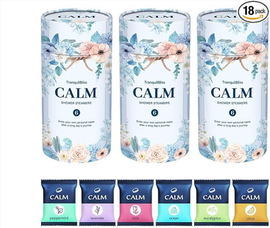 Shower Steamers 18 Count, Scented Shower Bombs with Organic & Natural Fragrance, Self-Care & Relaxation Birthday Presents for Women Who Have Everything