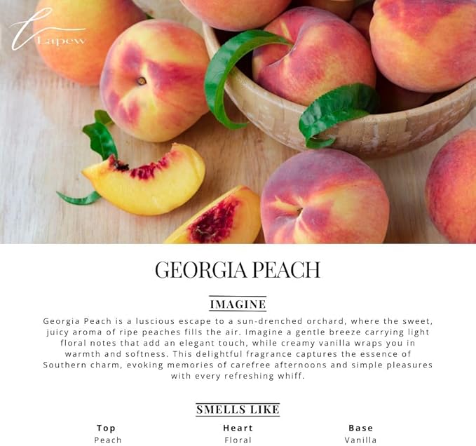 Car Air Freshener Diffuser – 2 Pack Hanging Air Freshener Diffuser (.34 Oz, Georgia Peach)