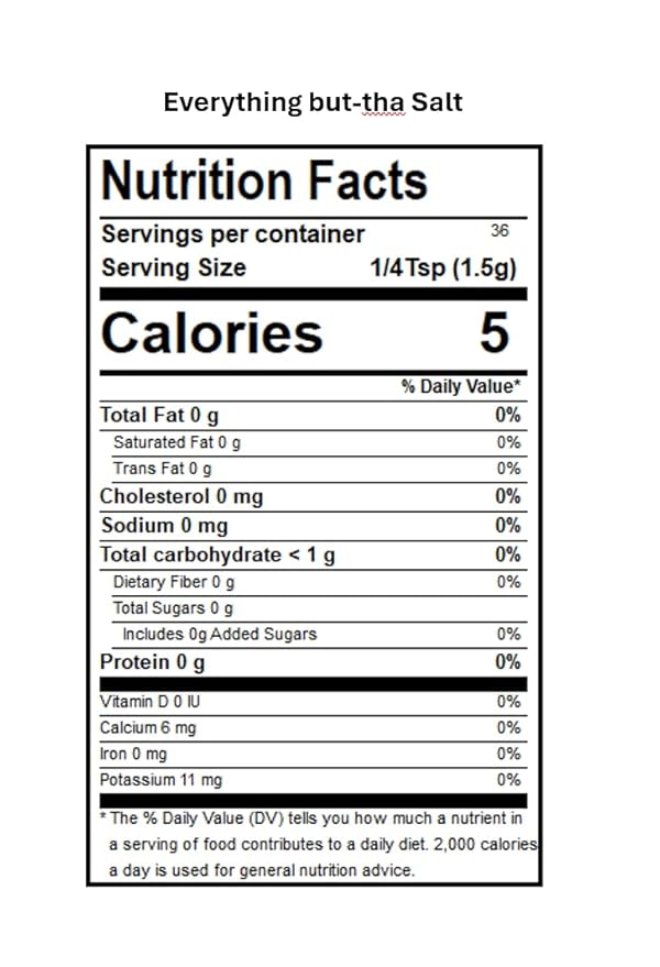 DAK's Spices Everything But Tha' Salt Blend | 100% Salt & Sugar Free | Healthy Seasoning | MSG, Preservative & Potassium Chloride Free | Low Carb & Keto Friendly | Perfect for Adding Flavor to Recipes | 1.5 oz