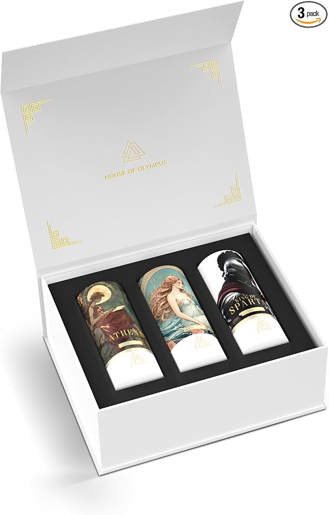 Car Air Freshener Gift Set for Car Lovers | 100% Natural Essential Oils | Luxury Car Scents by House of Olympus | Made in USA