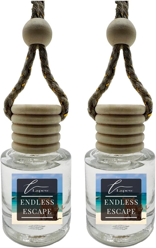 Car Air Freshener Diffuser – 2 Pack Hanging Air Freshener Diffuser (.34 Oz, Endless Escape)
