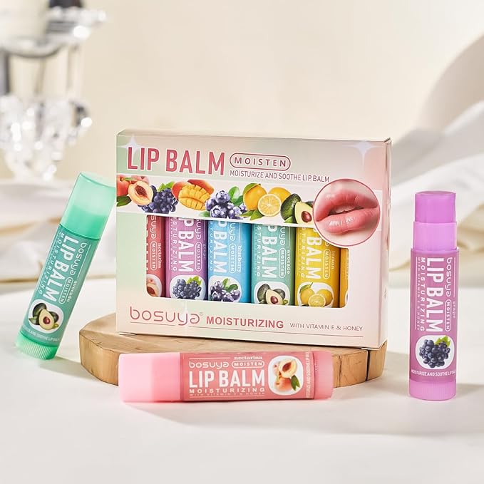 Fruit Skincare, Skin Care Gift Sets, Skin Care for Teens 10-12, with Lip Balm *6, Facial Cleanser, Toner, Serum, Eye & Face Cream, Nourishing, Hydration, Glow Up, Trendy Stuff