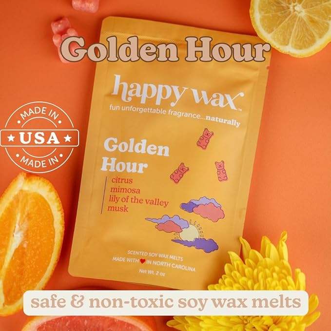 Happy Wax Spring Scented Soy Wax Melts (8oz Pouch) (Golden Hour)