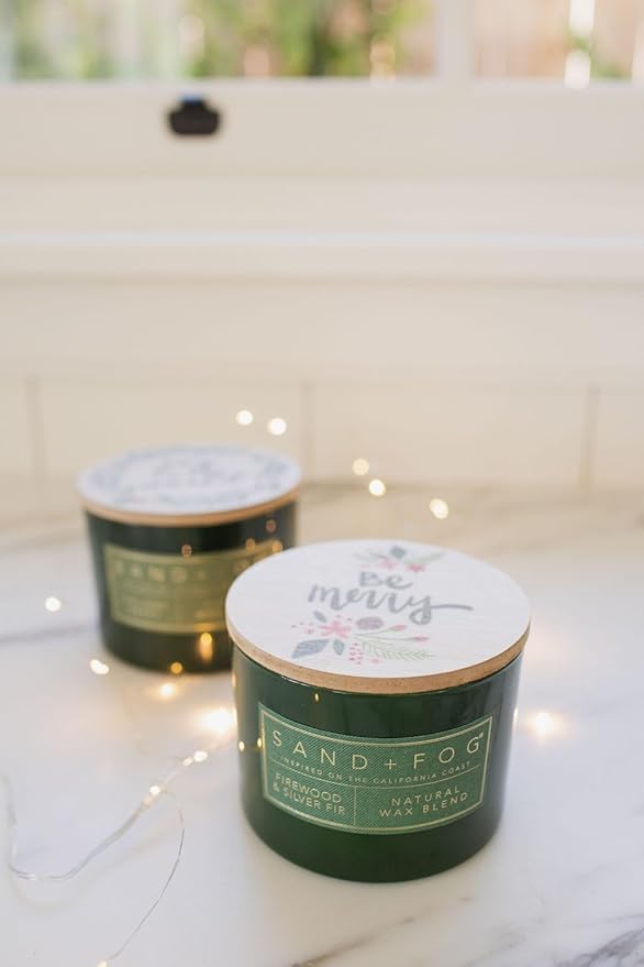 Sand + Fog - 12 Days of Christmas Candle Set - Winter Pine, Apple Cider, Cinnamon Noel, Balsam Cedar, Cinnamon Vanilla, Eucalyptus Fir, Frazier Fir, Golden Nutmeg, Holiday, Juniper Berry, Winter White