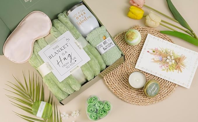 Birthday Gifts for Women Mom Her Friend Sister Wife Grandma,Self Care Get Well Soon Care Package Box,Unique Relaxing Bath Spa Gift Basket Set,Christmas Gifts for Women Mom Wife Grandma Friends Sister
