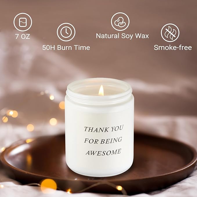 Birthday Gifts for Women, Unique Friendship Gift for Best Friend Birthday, Her, BFF, Sisters, Besties, Mom, Natural Soy Wax Candle for Mom, Funny Lavender Scented Candles