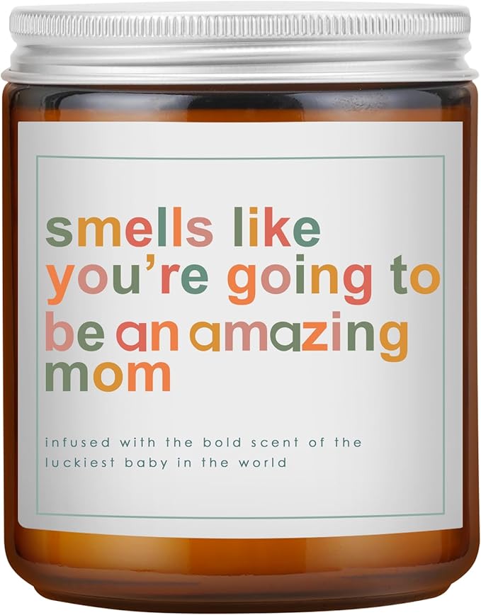 Mothers Day Gifts for Mom,New Mom Gifts,Gift for New Moms,Mothers Gift After Birth-7 OZ Lavender Soy Wax Candle