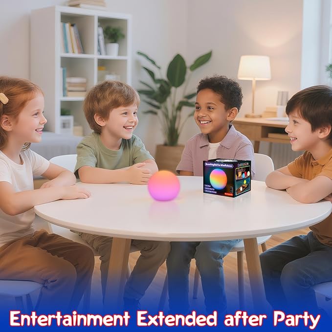 YESIE 'Breathing Ball'| Visual Meditation Tool Accessories for Mindfulness| Sound Guided| Calm Down from Stress & Anxiety Relief | Night Lamp for Adults & Kids| Sleep Aid| Remote Control
