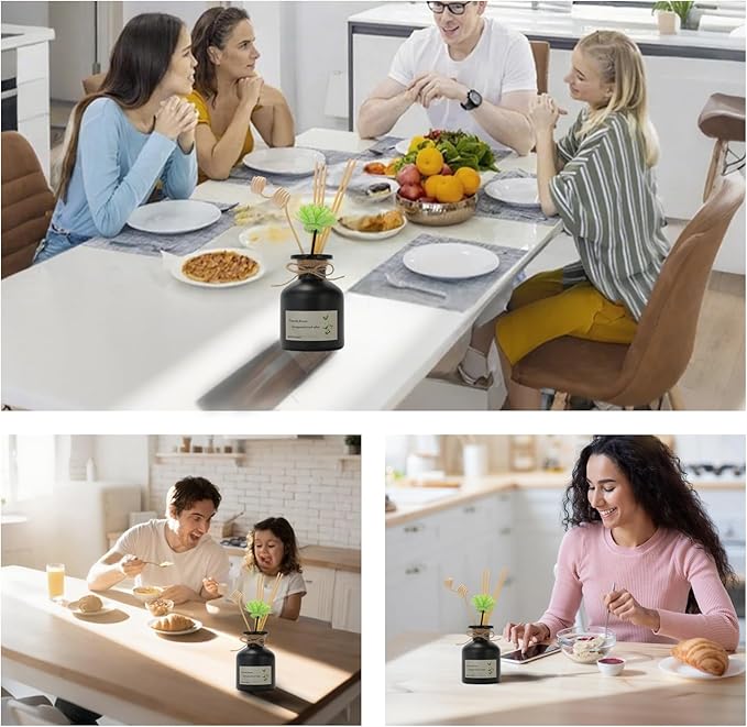 Reed Diffuser Essential Oil Set -Verbena Fragrance Air Freshener (4.4 Fl Oz) for Home, Bathroom, Bedroom, Office Decor