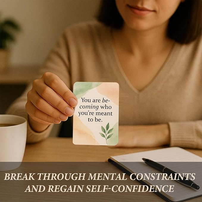 54 Positive Affirmation Cards for Women –Mindfulness Deck for Self Empowerment & Emotional Wellness, Daily Motivational Quotes, Encouragement Gift for Women,Co-works,Family