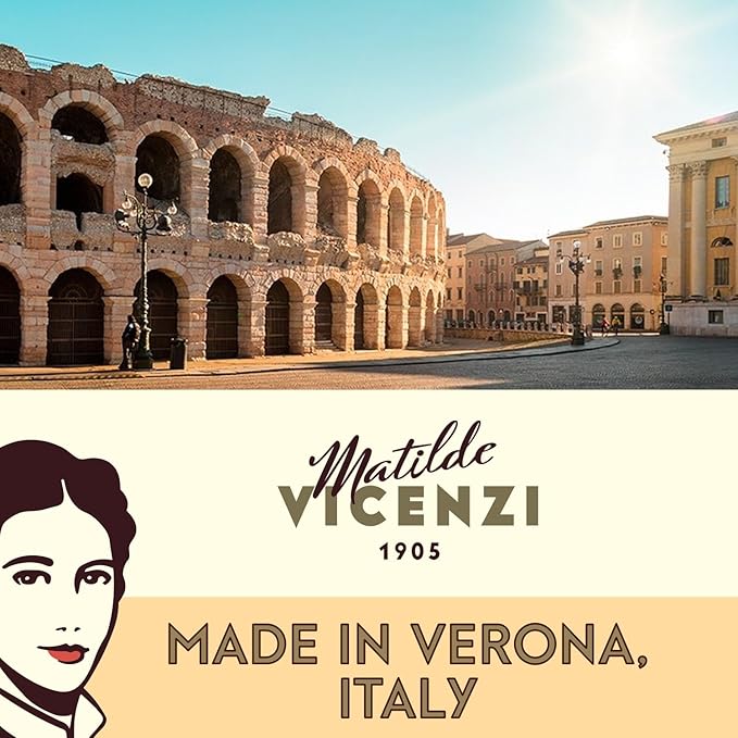 Matilde Vicenzi Classic Italian Biscotti Almond Cookies - Cantuccini Almond Biscuits - Kosher Dairy Traditional Coffee & Tea Biscuits Made in Italy - 14.11 oz (400g)