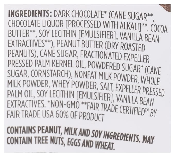 365 by Whole Foods Market, Mini Dark Chocolate Peanut Butter Cups, 4.7 Ounce