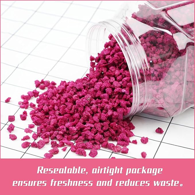 Haomly Freeze-Dried Dragon Fruit,5.3OZ/150g,Red Dragon Fruit Chunks, No Added Sugars,100% Natural,Dried Fruit Snacks, Ideal for Drinks,Yogurt, Cereal, Smoothies Baked Goods and Water