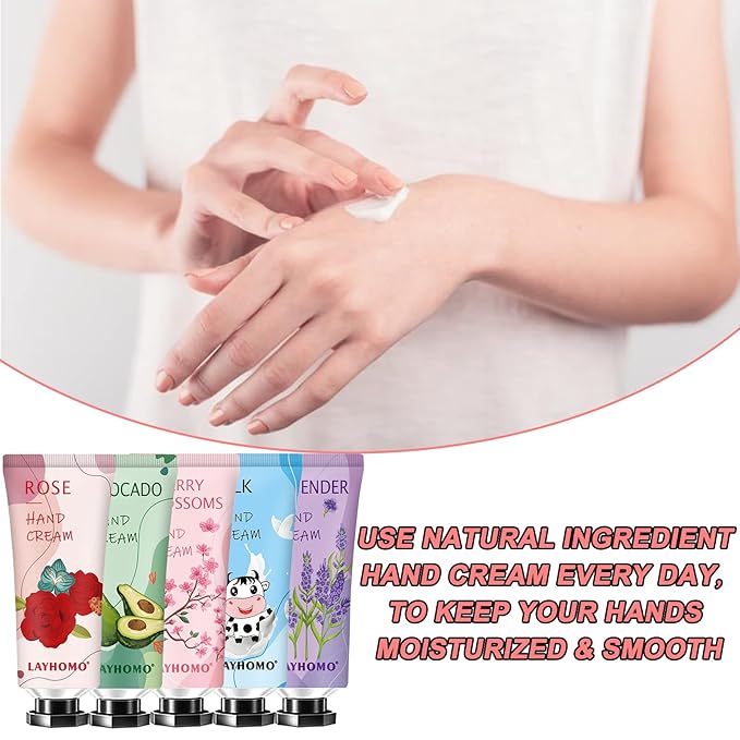 74 Pack Hand Cream Gift Set For Women and Girls,Stocking Stuffers Christmas Gifts Bulk,Appreciation Gifts,Nurses Gifts,Natural Plant Hand Lotion For Dry Cracked Hands,Mini Hand Lotion Travel Size
