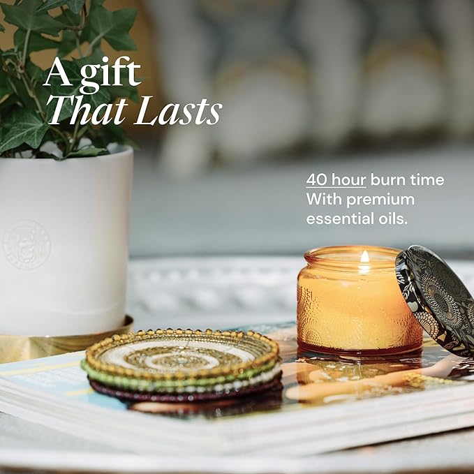 Scented Candle Set - 4-Pack, Purple Box - Aromatherapy Scents for Birthday Gifts for Mom - Over 160-Hour Burn Time for Mom Birthday Candles