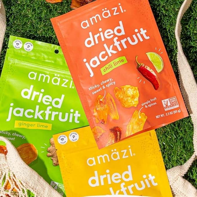 Amäzi Foods | Variety Dried Fruit Snack Pack | Dried Pineapple, Jackfruit, Plantain Chips | All Natural Snacks | No Sugar Added Dried Tropical Fruit