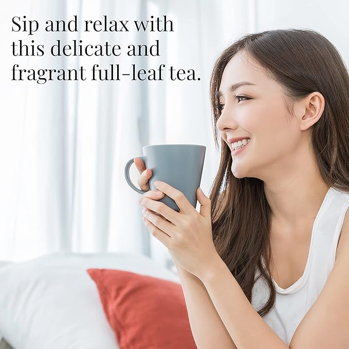 The Republic of Tea Jasmine Pearls Full-Leaf Loose Green Tea | 3.0 Ounce Refill Bag | Steeps 50 Cups