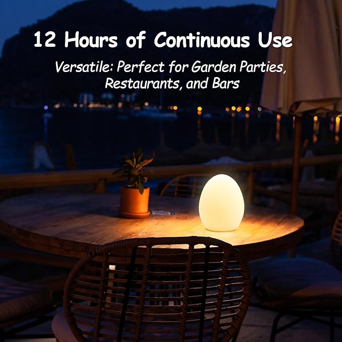 Baby Night Light, Rechargeable Egg Nightlight for Baby Nursery, Cute Silicone Night Light with Remote, 16 Colors RGB Timer, Portable Egg Lamp for Nursery and Kids Room