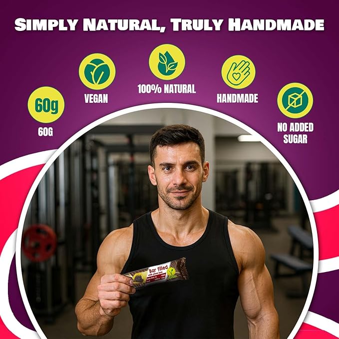 Ambrozia Vegan Snack Bars – Healthy Snack Plum-Filled Bar | Clean-Label, No Added Sugar, Handcrafted in EU | Healthy Romanian-Inspired Fruit Bar for Kids & Adults | 5 x 60g Individually Wrapped