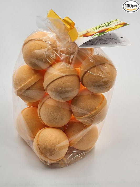 Spa Pure 14 Bath Bomb Fizzies with Shea Butter, Ultra Moisturizing, Great for Dry Skin, All Skin Types (14 Count) Pack of 1 (Mango Sorbet)