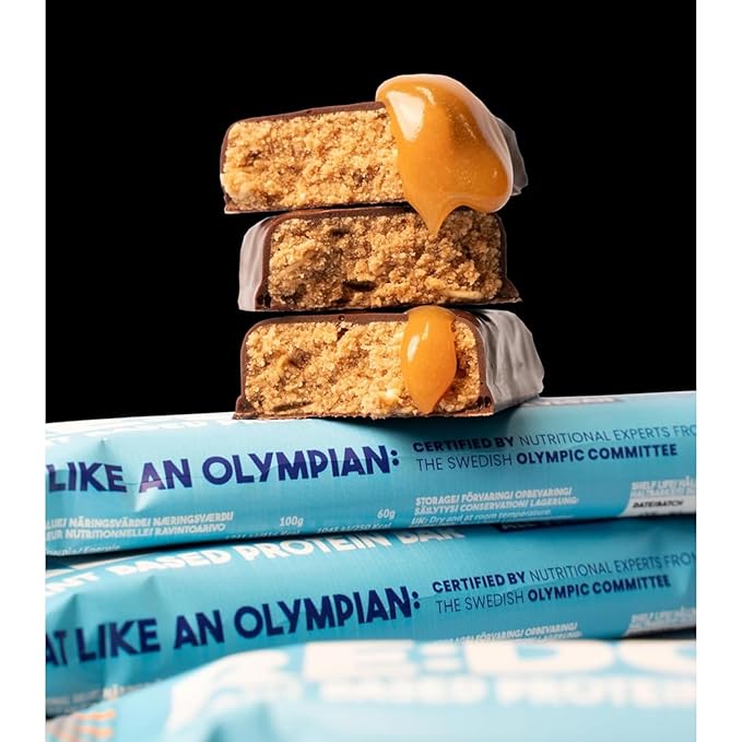 Re:Do Plant-Based Salted Caramel Protein Bars (9 Bars) 15g Vegan Protein, Dairy & Nut Free, No Palm Oil