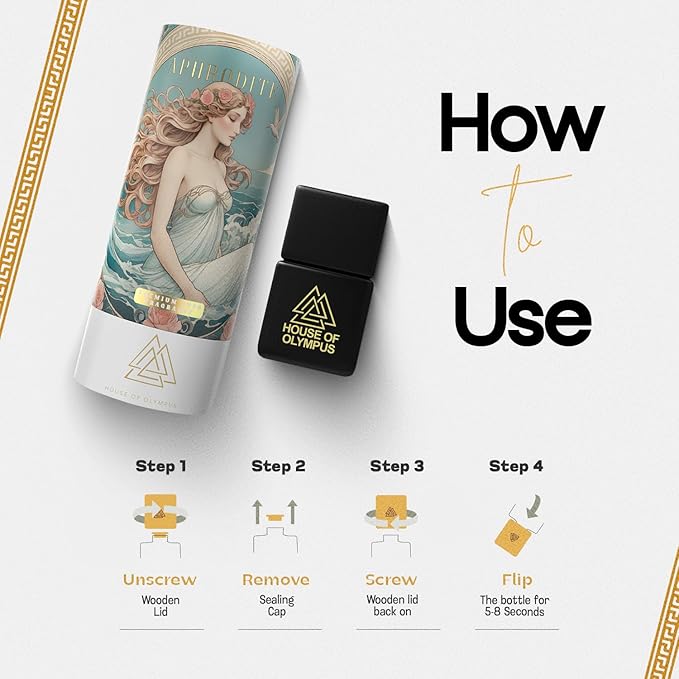 Aphrodite Hanging Car Air Freshener for Women, 100% Natural Essential Oils - 60 Days Lasting Car Scent by House of Olympus - Made in USA