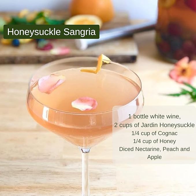3 Pack Honeysuckle Infused Mixer for Cocktails and Mocktails, Sugar Free Syrup for Beverages, Non-Alcoholic Mixer, Shimmer, Signature Drinks, (25.4oz)