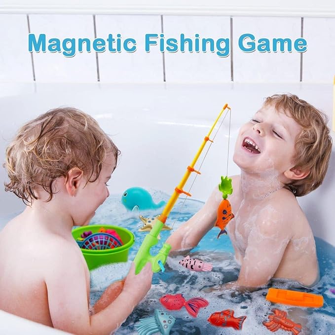 Bath Bombs for Kids with Surprise Fishing Games Inside for Girls Boys - 20 Shell Kids Bath Bombs Gift Set, Handmade Bubble Bath Fizzes Bomb for Chrildren Birthday Christmas and Party Favor